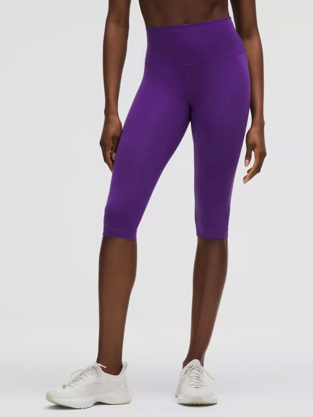 Lululemon Wunder Train High Rise Crop 15” Purple Leggings Size 6 NWT